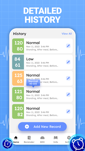 Blood Pressure Monitor App Screenshot 3