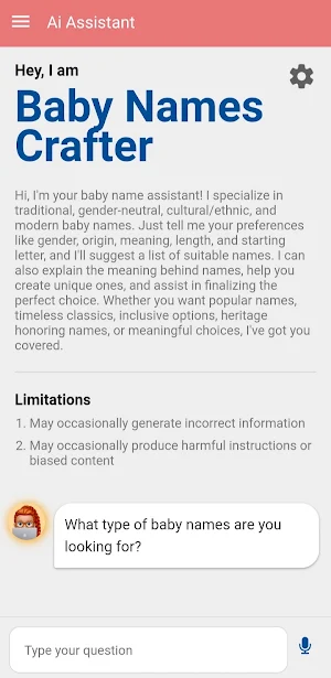 Baby Name Finder for Parents Screenshot 0