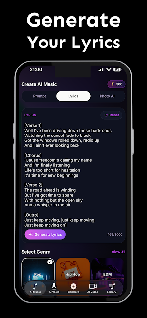 Sonx - AI Song Generator Screenshot 3