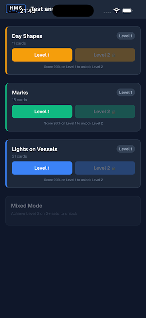 HMS ColregsCards Screenshot 1