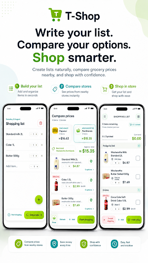 T-Shop: Grocery Price Compare Screenshot 0