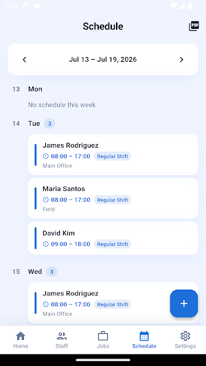 Plumbing Staff Control Screenshot 3