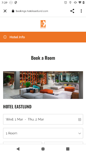 Hotel Eastlund Screenshot 0