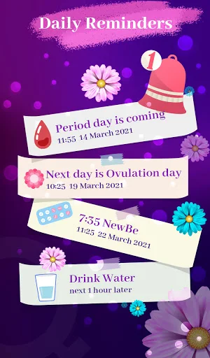Period Tracker, Cycle & Ovulation Calendar & Free. Screenshot 1