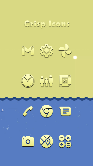 Crisp Yellow Icons Screenshot 0
