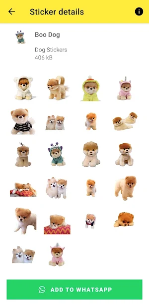 Dog Stickers for chatting - WA Screenshot 1