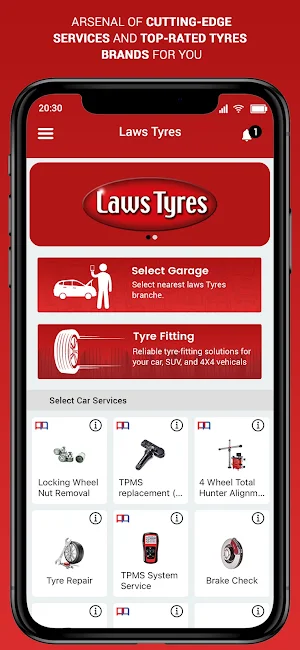 Laws Tyres Screenshot 0