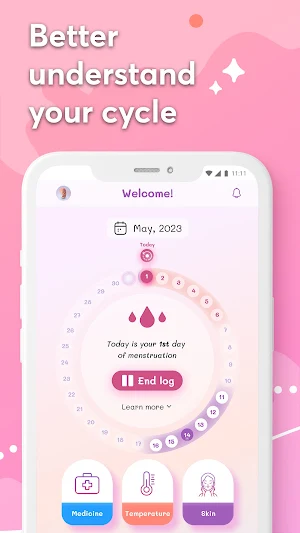 Period Tracker App - Log Cycle Screenshot 0