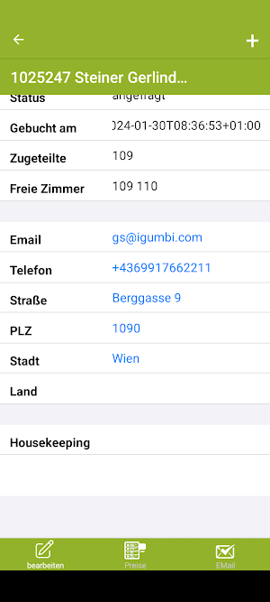 igumbi Hotelsoftware Screenshot 2