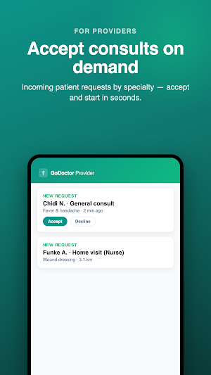 GoDoctor Provider Screenshot 0