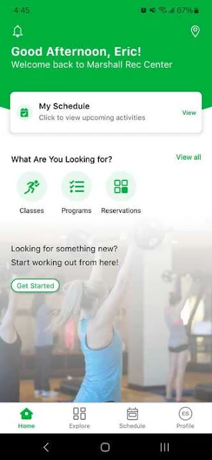 Marshall Rec Center Screenshot 1
