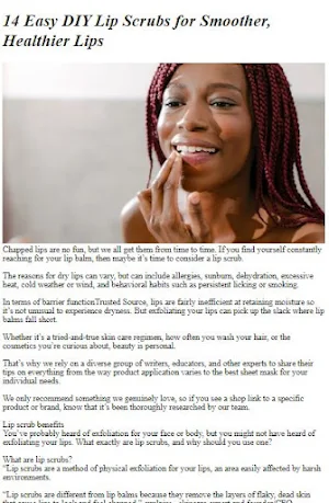 DIY Homemade Lip Scrub Recipes Screenshot 0