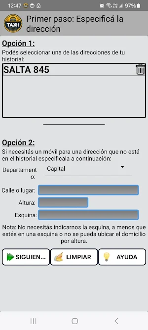 Catamarca Taxi APP Servicios Screenshot 2