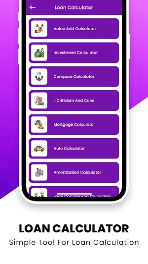 LoanCash - EMI Loan Calculator Screenshot 3