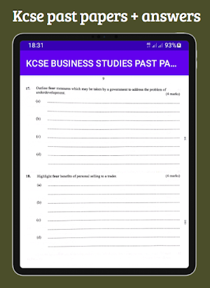 Business studies Kcse papers Screenshot 2