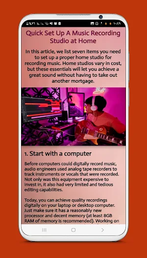 make a recording studio guide Screenshot 2