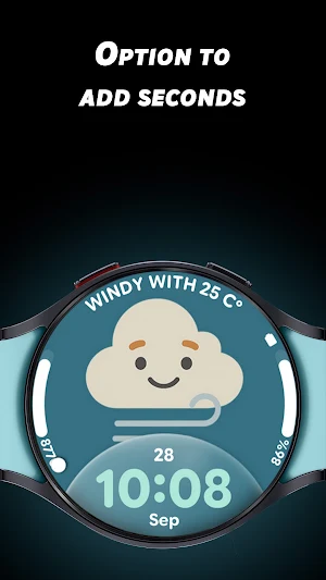 Glass Weather 3 - Watch face Screenshot 3