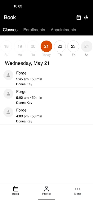 Create Fitness Collective Screenshot 1