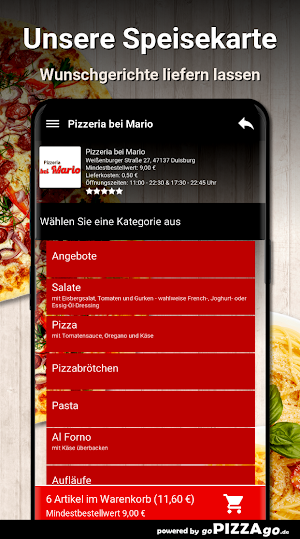 Pizzeria bei Mario Duisburg Screenshot 3