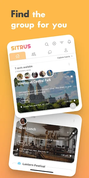 Sitrus Meets – Groups & Events Screenshot 0