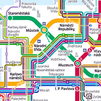 Prague Metro Map 2024