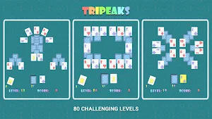 TriPeaks Solitaire Puzzle Game Screenshot 0