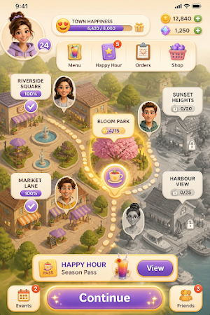 Shaker Town: Mood Drink Sort Screenshot 3