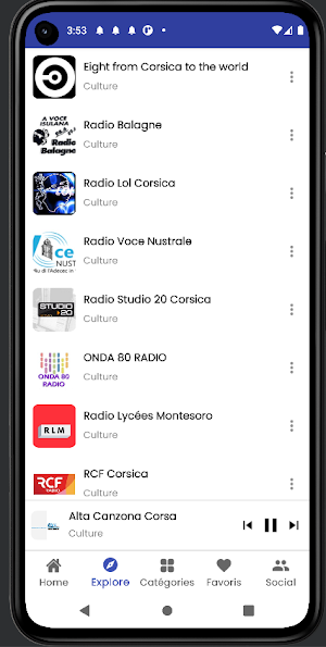 Corsican Radios Screenshot 1