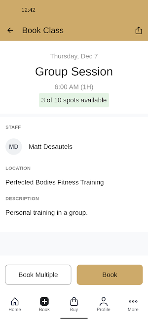 Perfected Bodies Fitness Screenshot 2