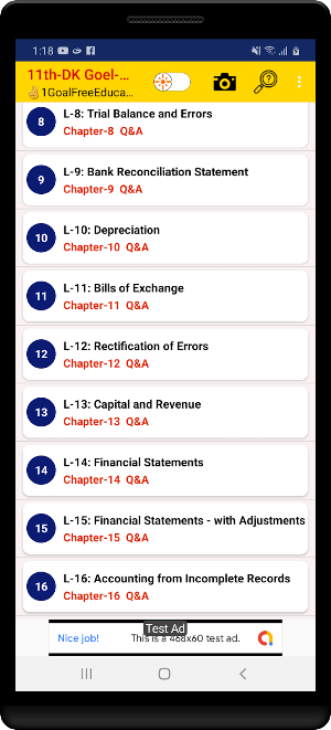 Account Class-11 Solutions (D K Goel) 2019 Screenshot 2