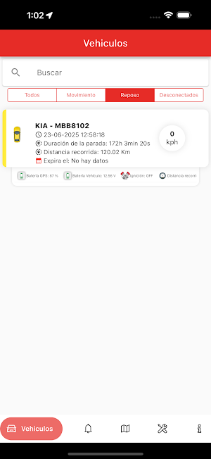RadialTracking GPS EC Screenshot 1
