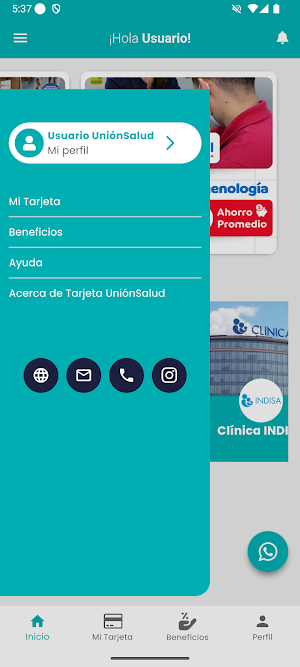 Tarjeta UnionSalud Screenshot 1