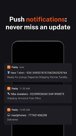 Packy Package Tracker Screenshot 3