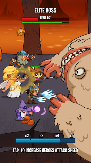 Semi Heroes 2: Endless Battle RPG Offline Game Screenshot 1