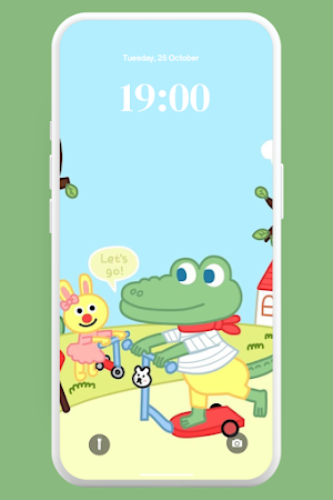 Kawaii Crocodile Wallpaper 4K Screenshot 1