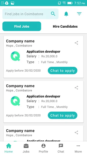 QuickJobs Screenshot 1