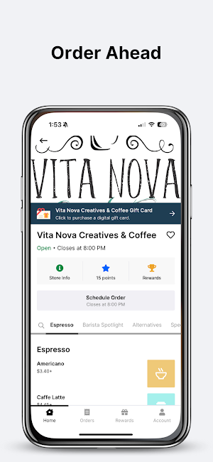 Vita Nova Creatives & Coffee Screenshot 0