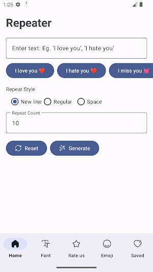 Text Repeater - Fonts & Emoji. Screenshot 3