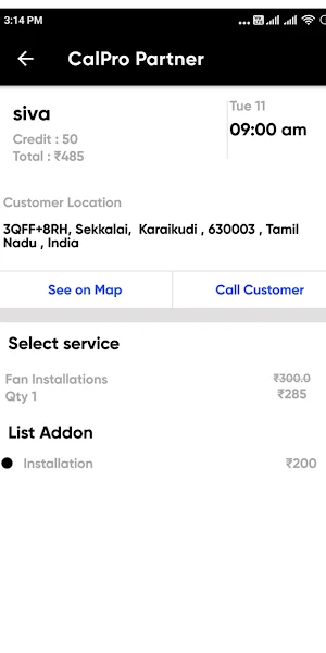 CalPro Service Partner Screenshot 2