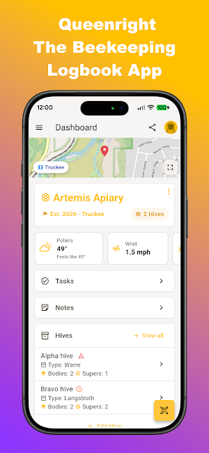 Queenright Beekeeping App Screenshot 0