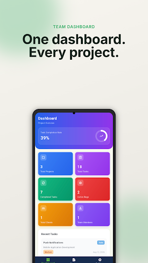 Uniops Project Management Screenshot 0
