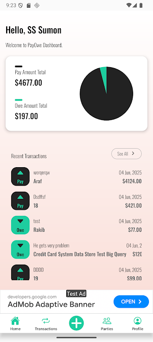 PayOwe Screenshot 1