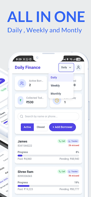 Daily Finance - Manage System Screenshot 2