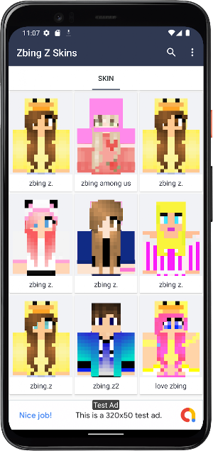 Zbing Z Skins for Minecraft Screenshot 1