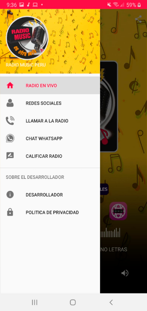 RADIO MUSIC PERU Screenshot 2