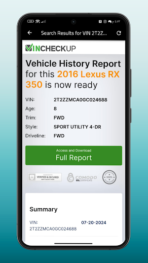 vehicle vin check Screenshot 2