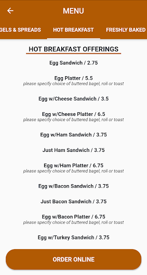 Zimi Bagel Café Screenshot 2