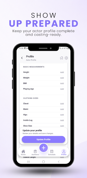 Audiack Actor Audition Tracker Screenshot 2
