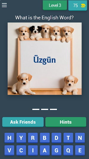 Turkish to English Quiz Game Screenshot 3