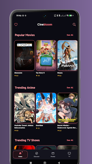 CineBloom: Movies & TV Screenshot 2